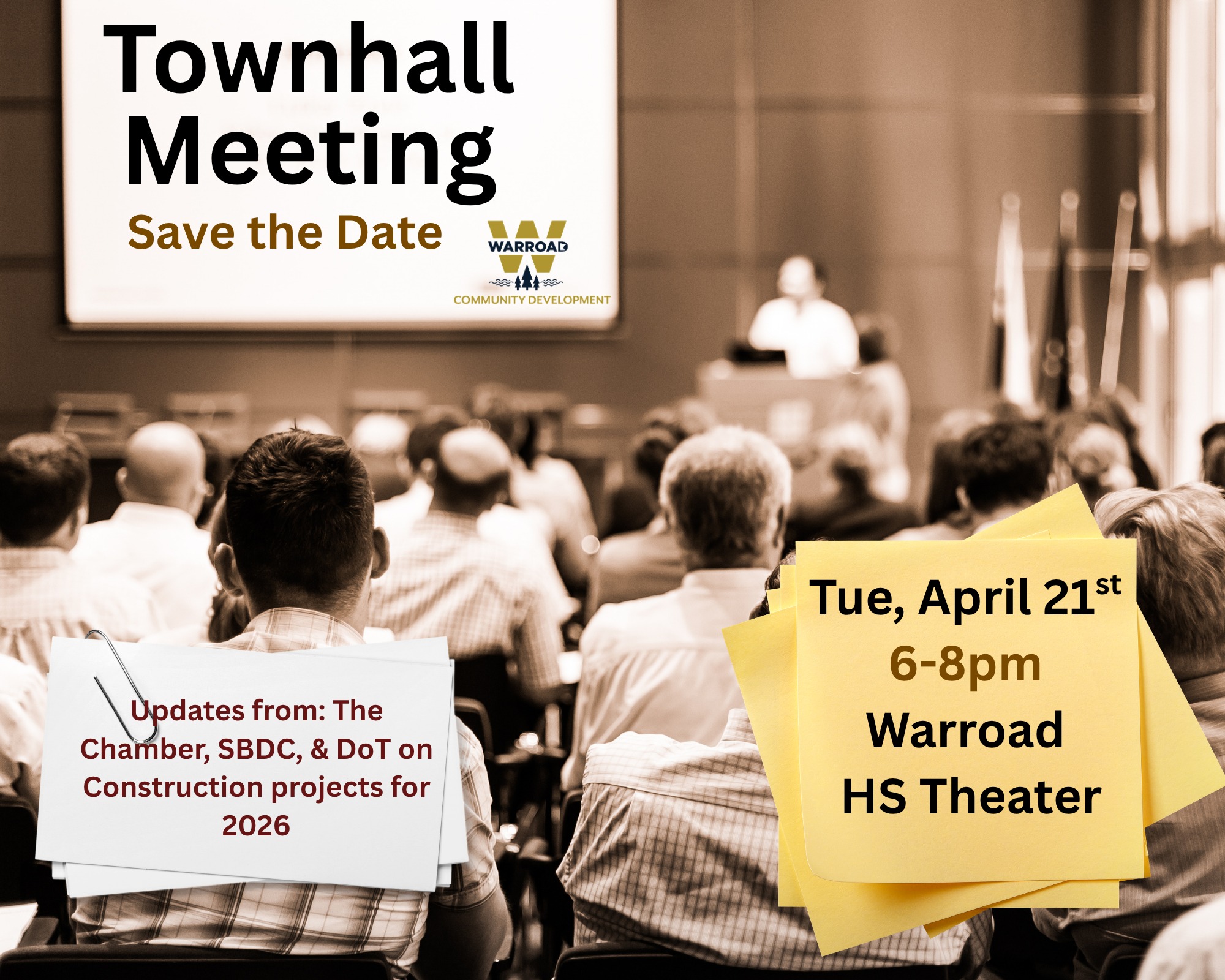 Warroad Community Development Town Hall Apr. 21